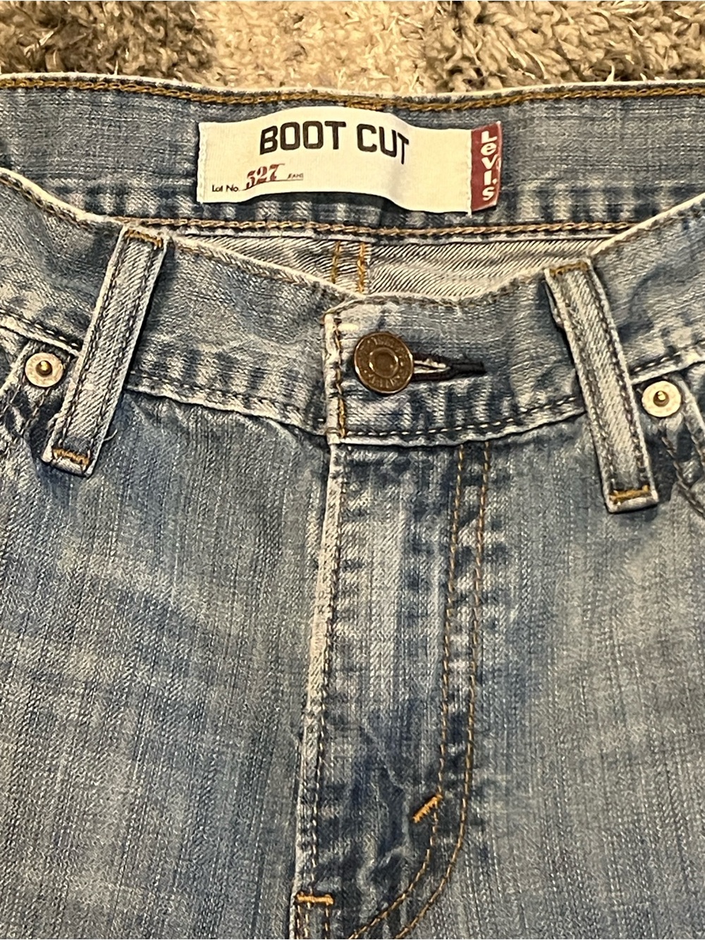 Levi’s 527™ Slim Bootcut Men's Jeans light wash distressed- Size 30x32 - Picture 4 of 4